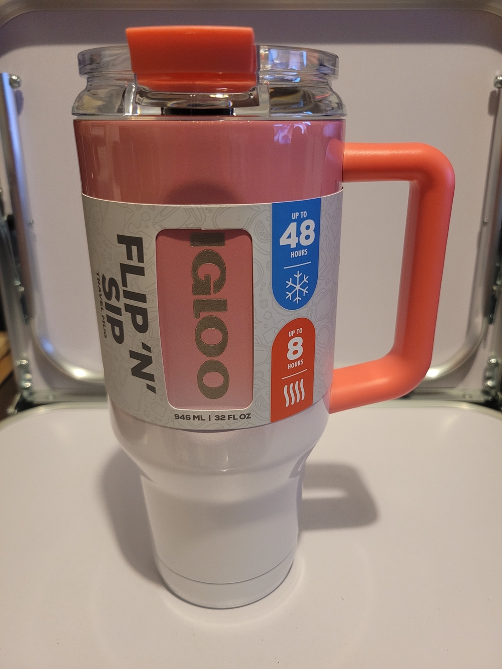 Igloo Flip 'N' Sip Travel Mug - Stainless Steel 32oz